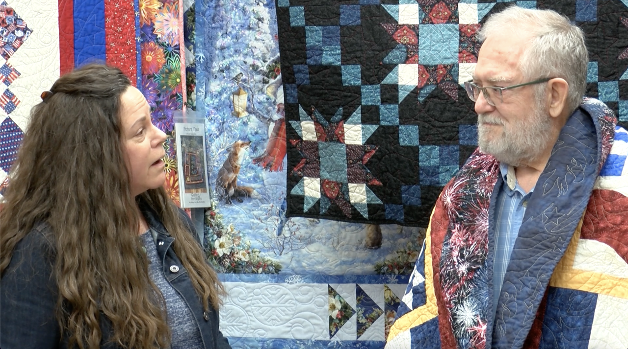 Charles Rogers Receives Quilt