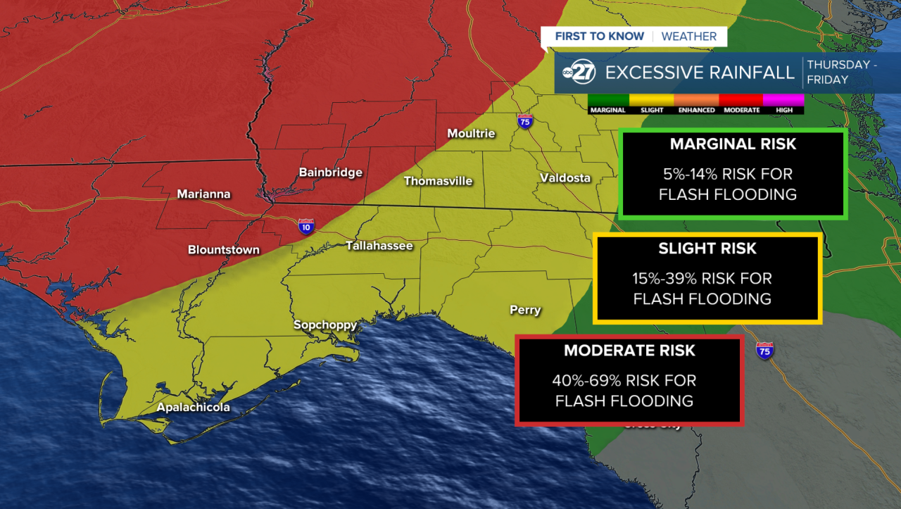Excessive Rainfall Outlook Thursday - Friday