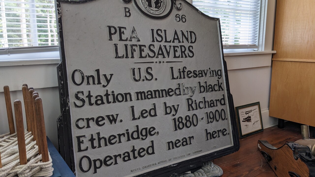 Pea Island Lifesavers sign
