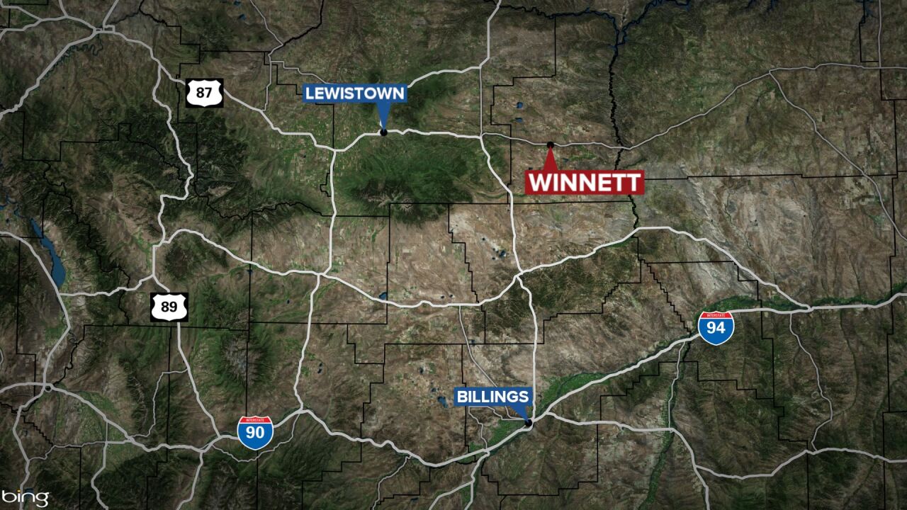 winnett montana map 