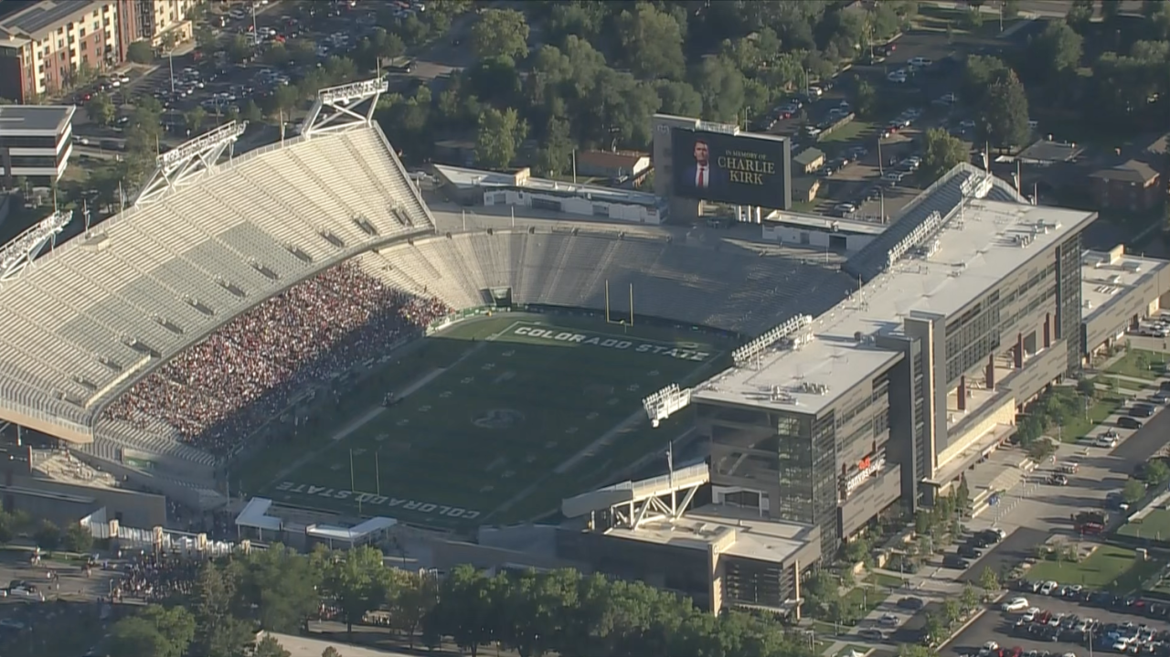 Charlie Kirk vigil at Colorado State's Canvas Stadium 9-18-25