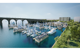 Rendering of revamped marina