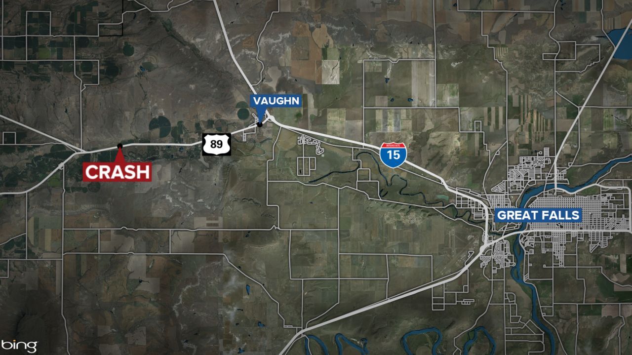 Young man seriously injured in crash west of Great Falls