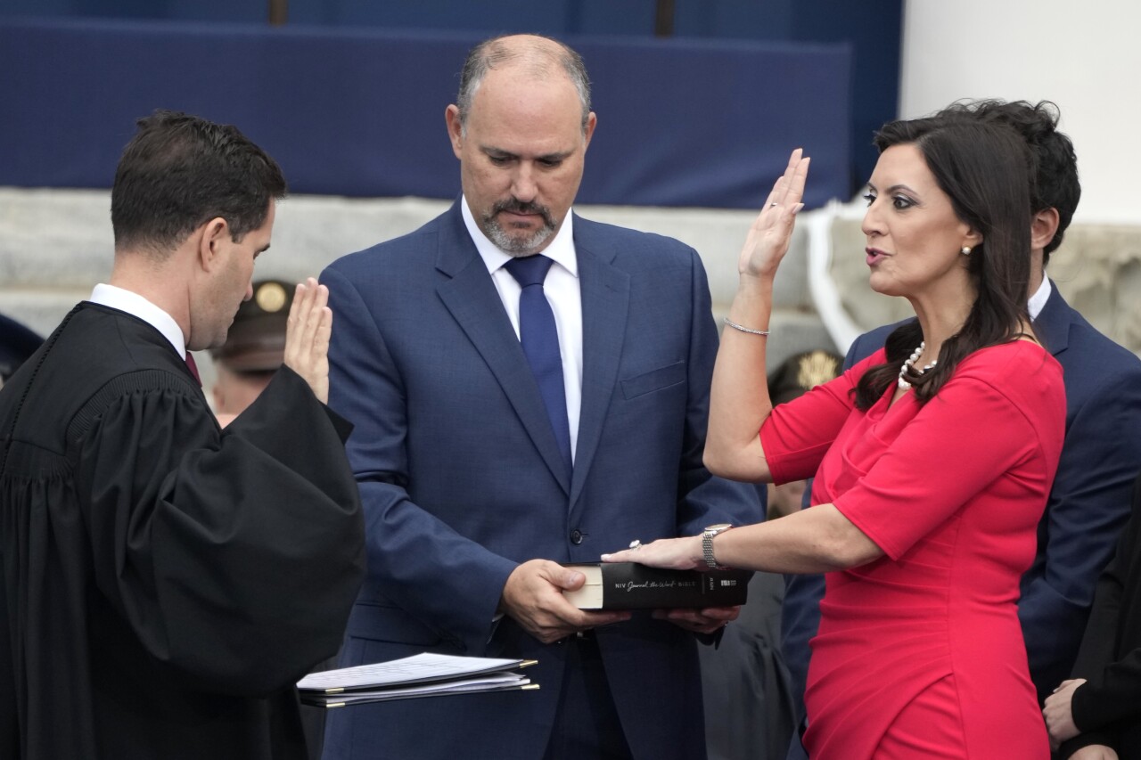 Florida Lt. Gov. Jeanette Nunez sworn in for second term by Justice John Curiel, Jan. 3, 2023
