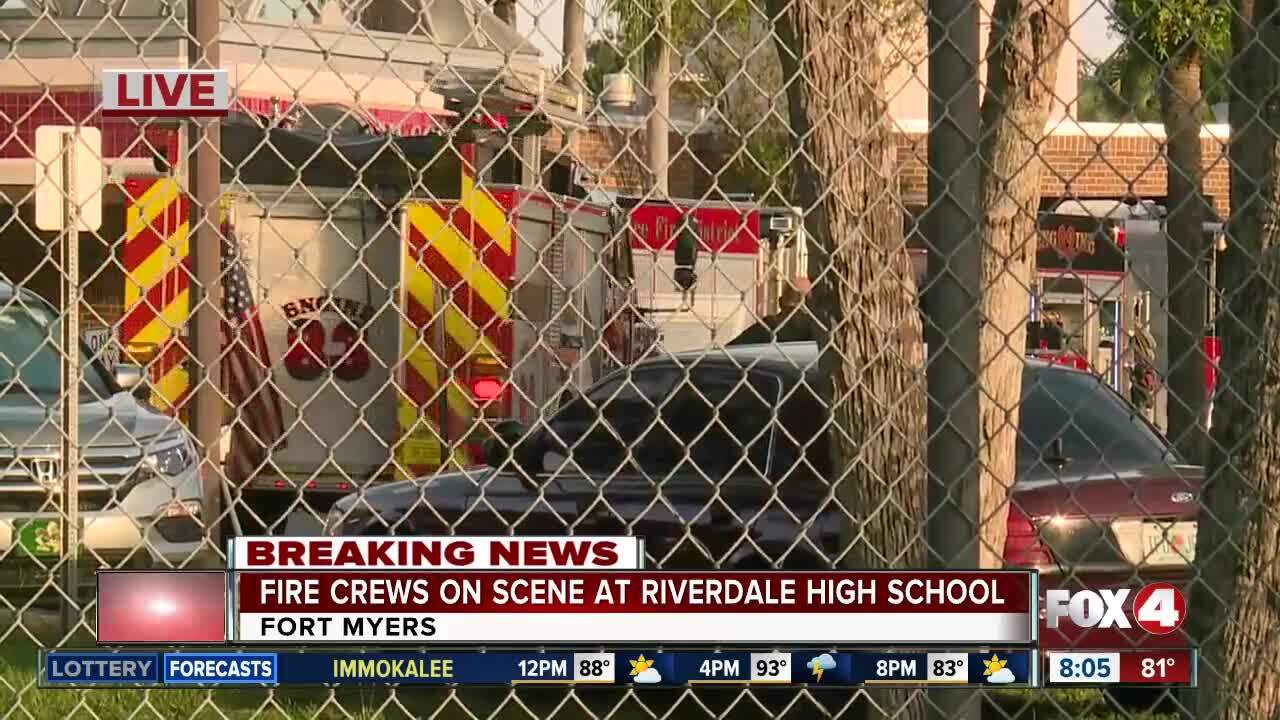 Fire Crews Respond To Small Fire At Riverdale High Thursday Morning