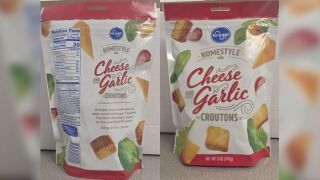 Cheese garlic croutons recalled over potential salmonella contamination.
