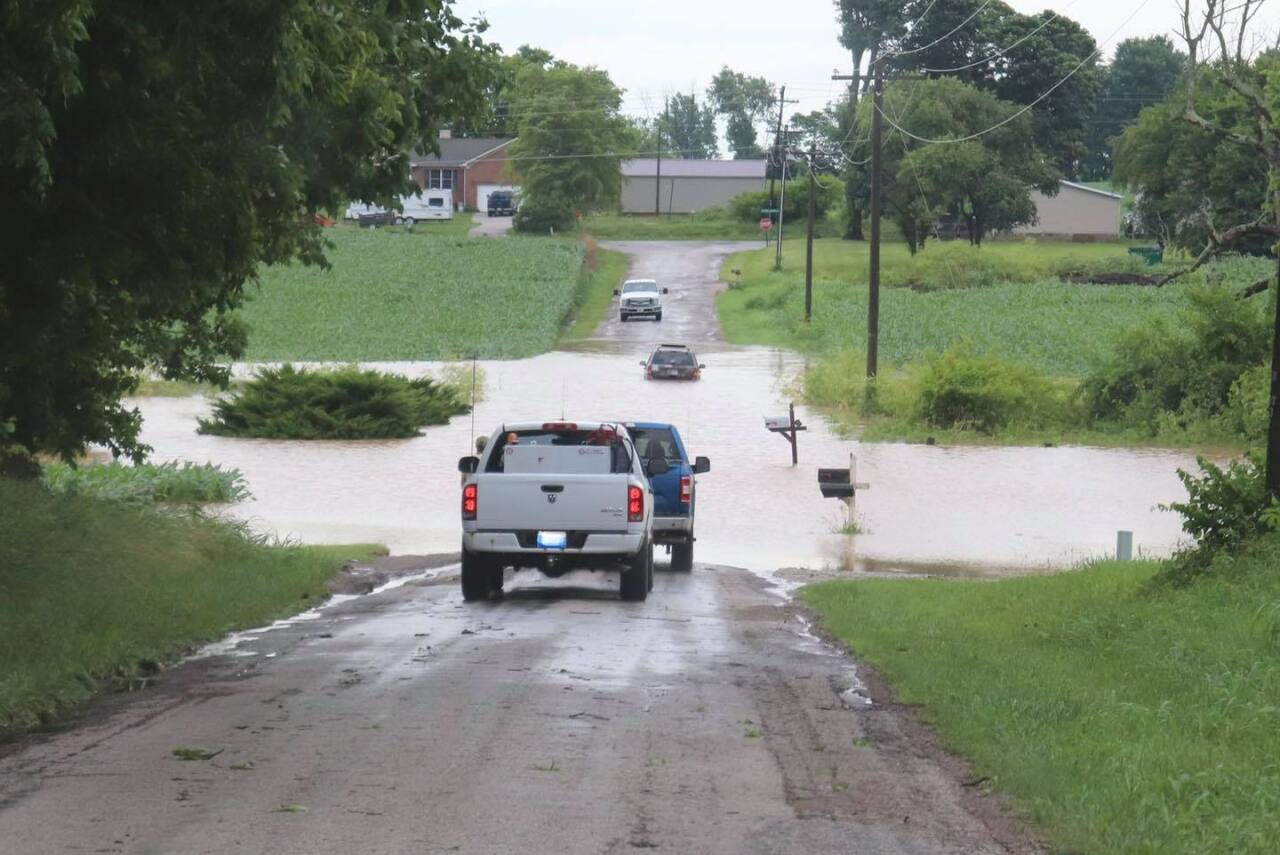 Jones Road, just south of School House Road in Owen County