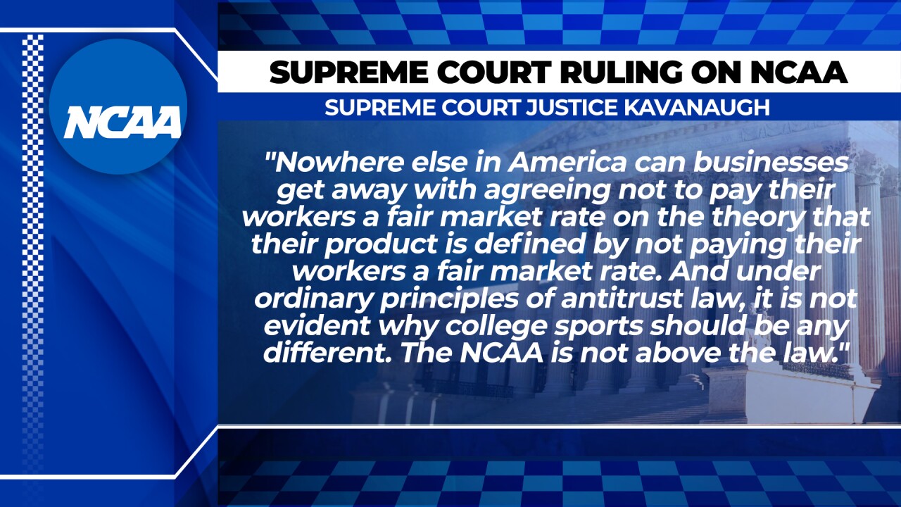 Kavanaugh concurring opinion NCAA