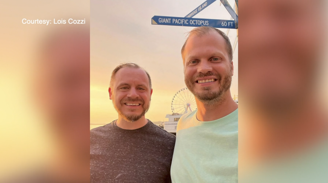 Steven, with his husband, Michael, who testified on Monday