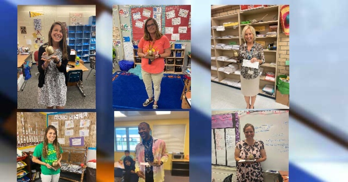 Lee County Public Schools teachers surprised with Golden Apples