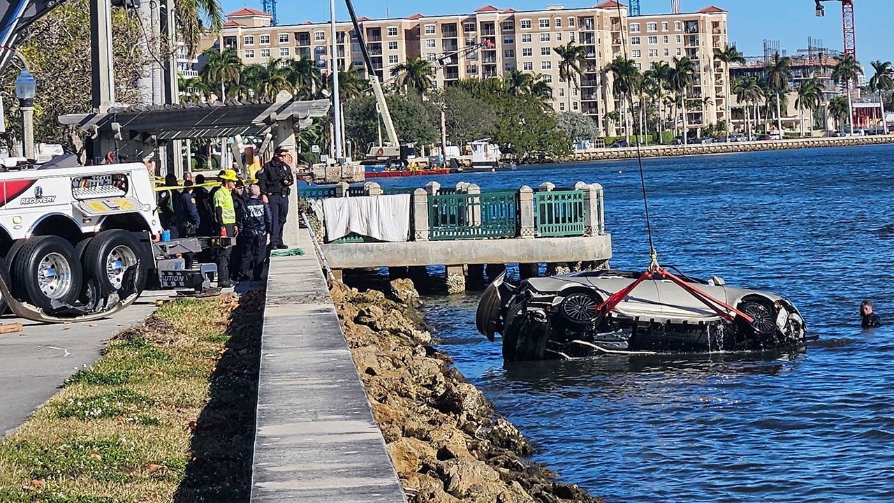 Car in Intracoastal Waterway 