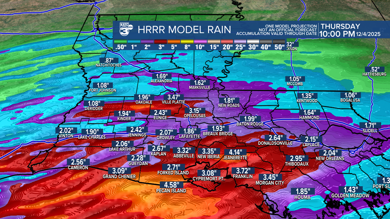 Extended HRRR Accumulation Acadiana.png