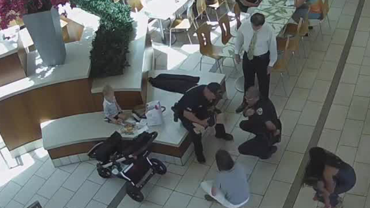 Florida police officers save choking baby