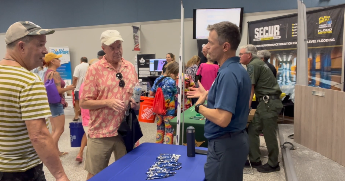 Meteorologist Greg Dee visits Indian Rocks Beach's first hurricane expo