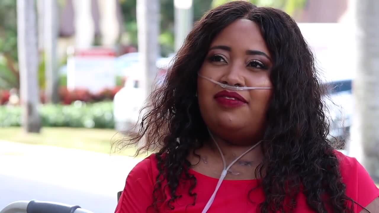 Charma Jonathas spent months in hopsital after giving birth to daughter