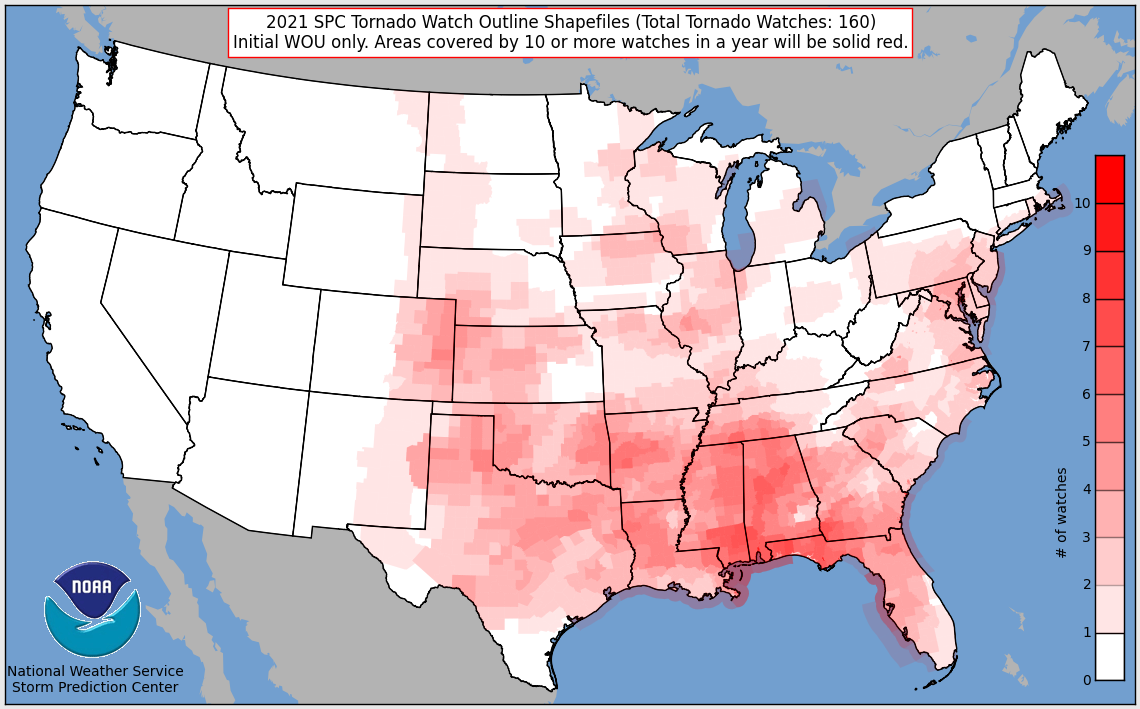 Tornado Watches In 2021
