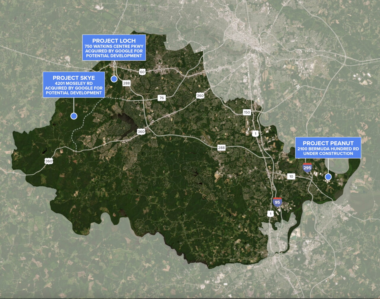Chesterfield proposed data centers