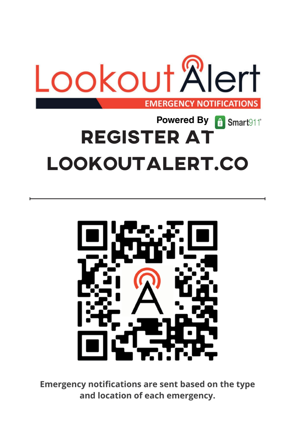 Lookout Alerts Jefferson County QR code