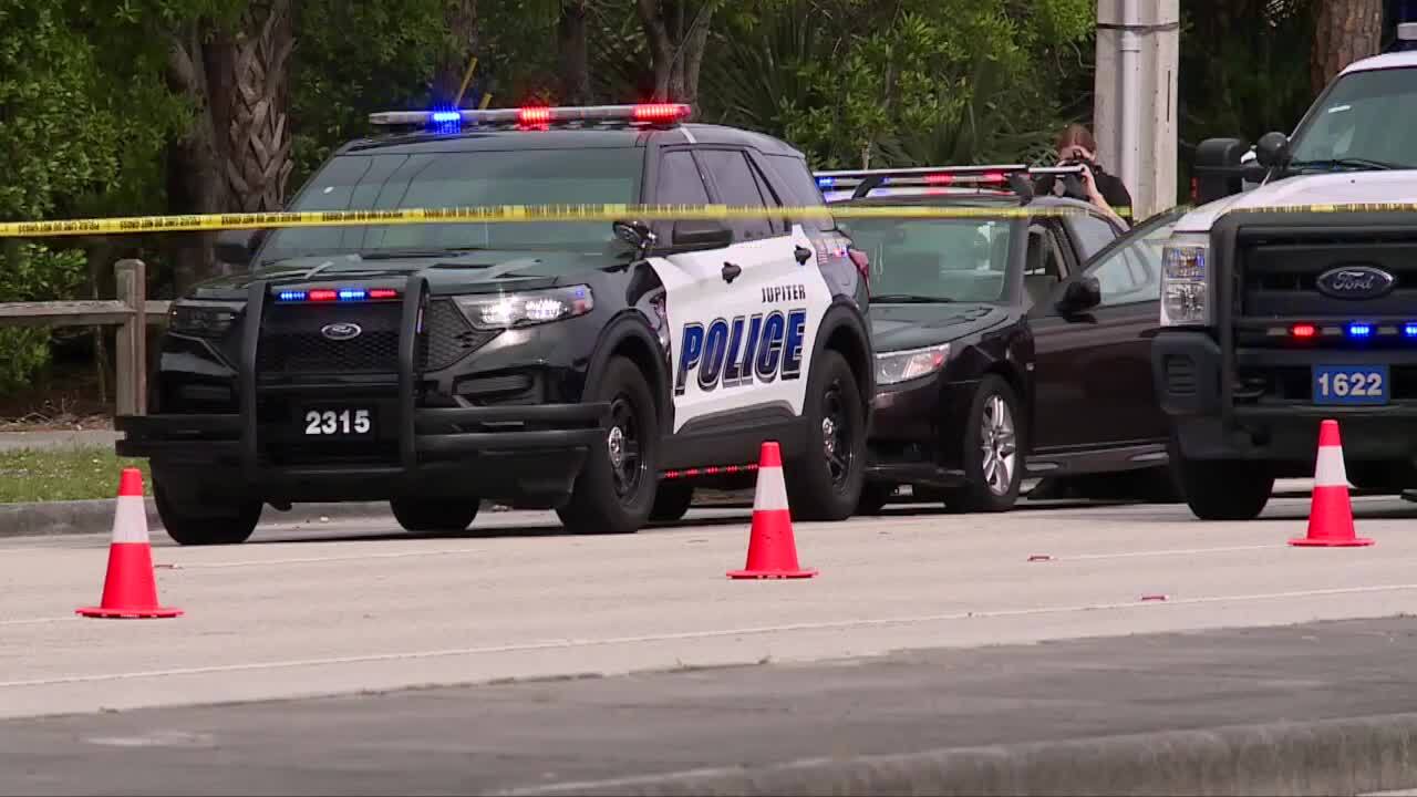 Police photographs car involved in Jupiter traffic stop on Military Trail, Feb. 16, 2024