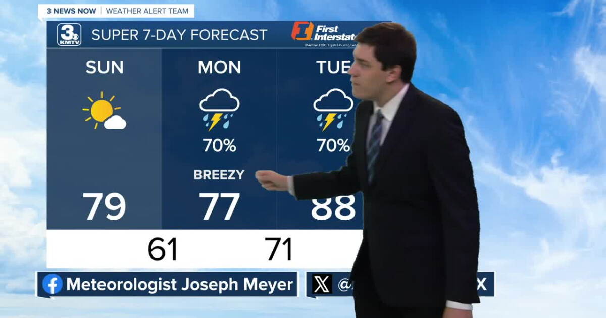 Weather Sunday Comfortable Weather for Sunday, Watching Storm Chances Early Next Week