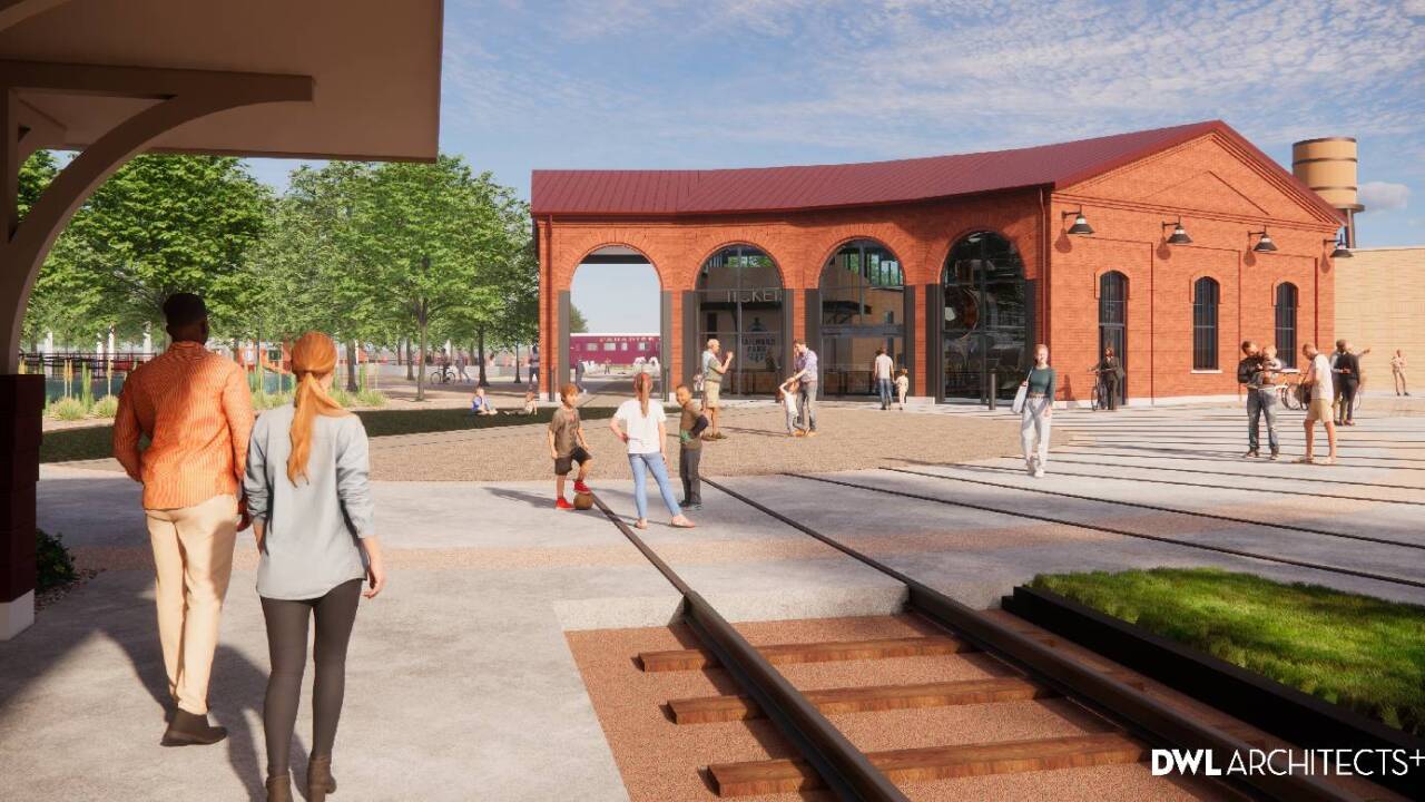 Rendering of what will be the new entry for the park.