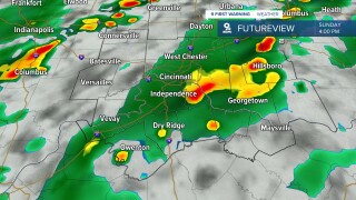Sunday afternoon showers