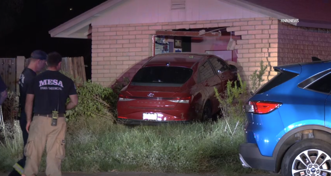 Mesa car into home