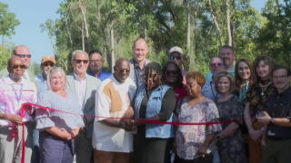 Old Albany Road sidewalk unveiled