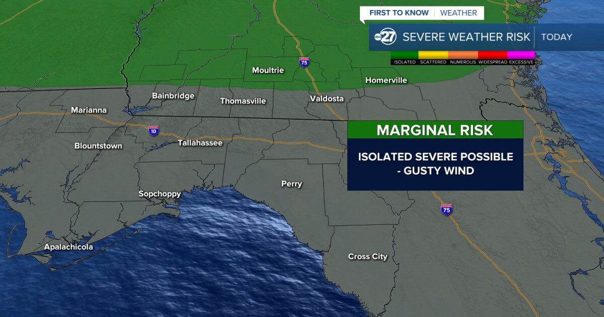 Some stronger storms possible in South Georgia Wednesday - Vimarsana News