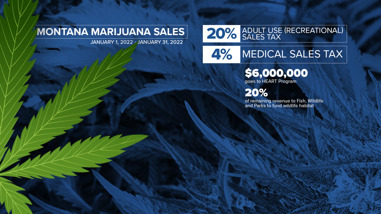 Jan MT Marijuana Sales