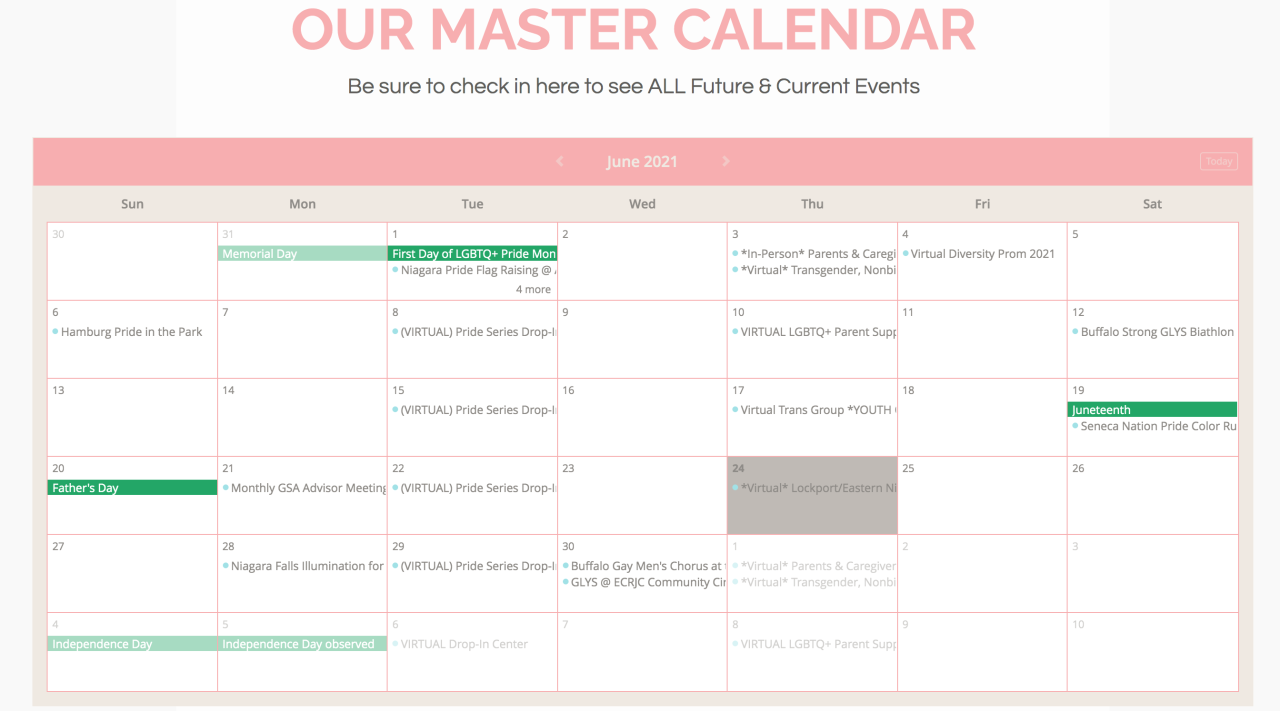 GLYS has a calendar full of summer events for LGBTQ Youth