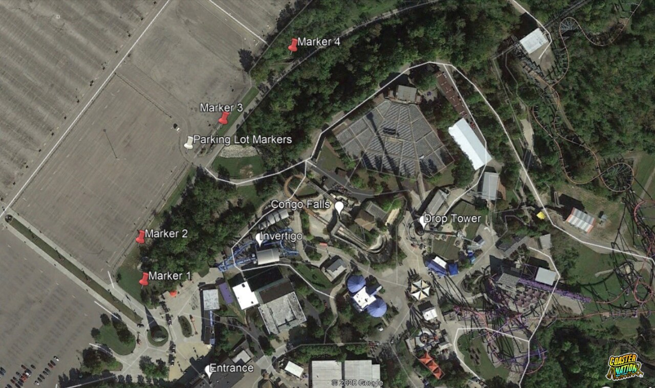 Kings Island Mystery Construction Flags Popping Up Kings Island Map 2022