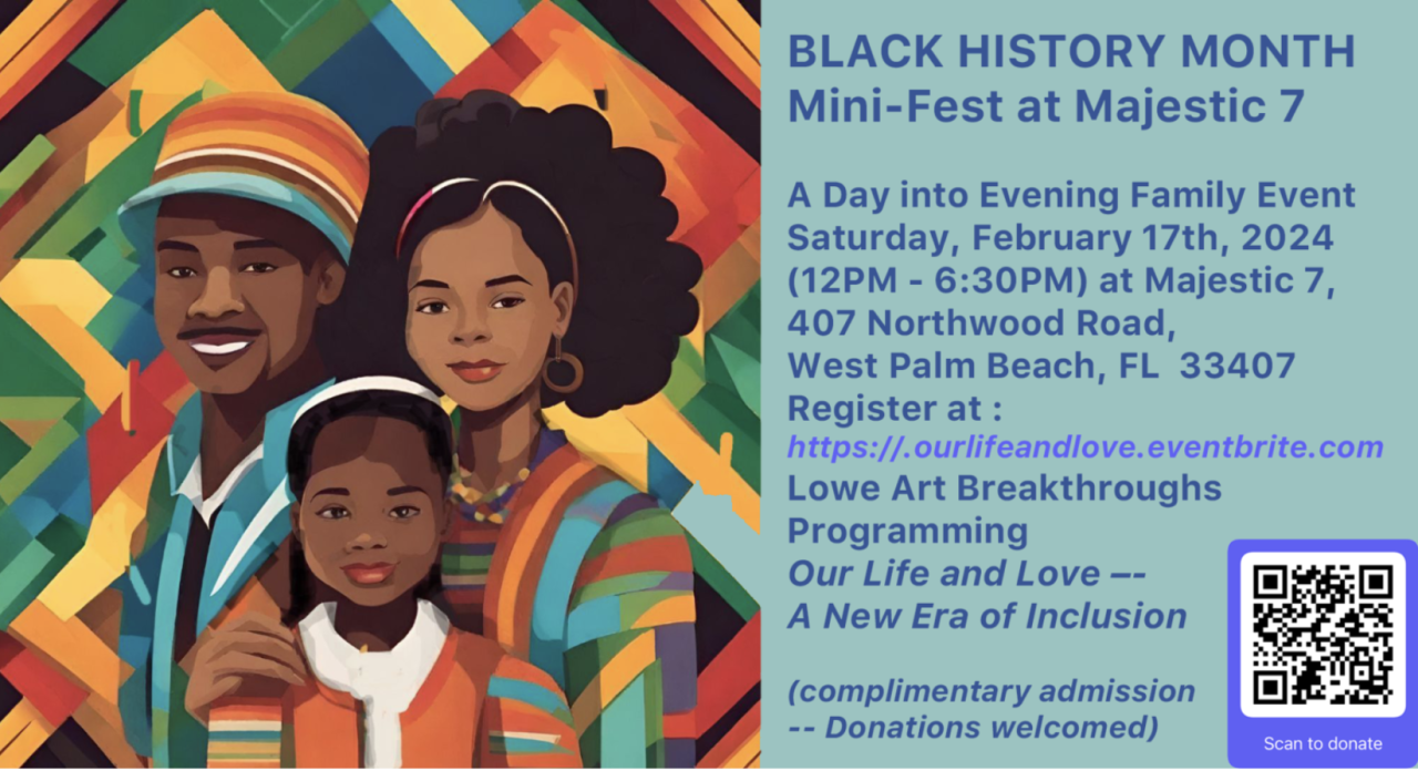 Black History Month mini fest at Majestic 7 flyer 02142024.png