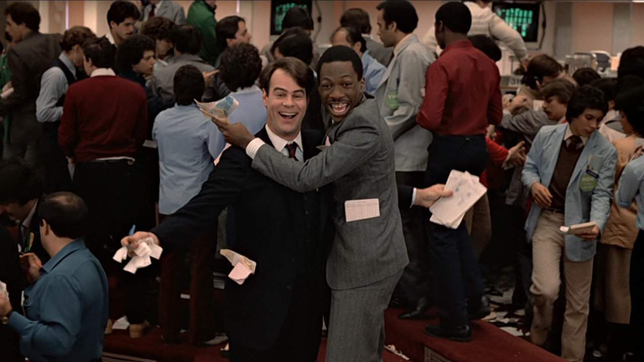 'Trading Places' promotional with Dan Aykroyd and Eddie Murphy