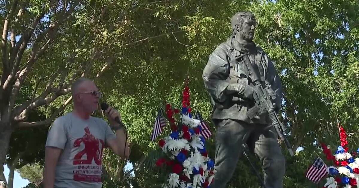 Shane Patton Memorial Monument unveiled in Boulder City