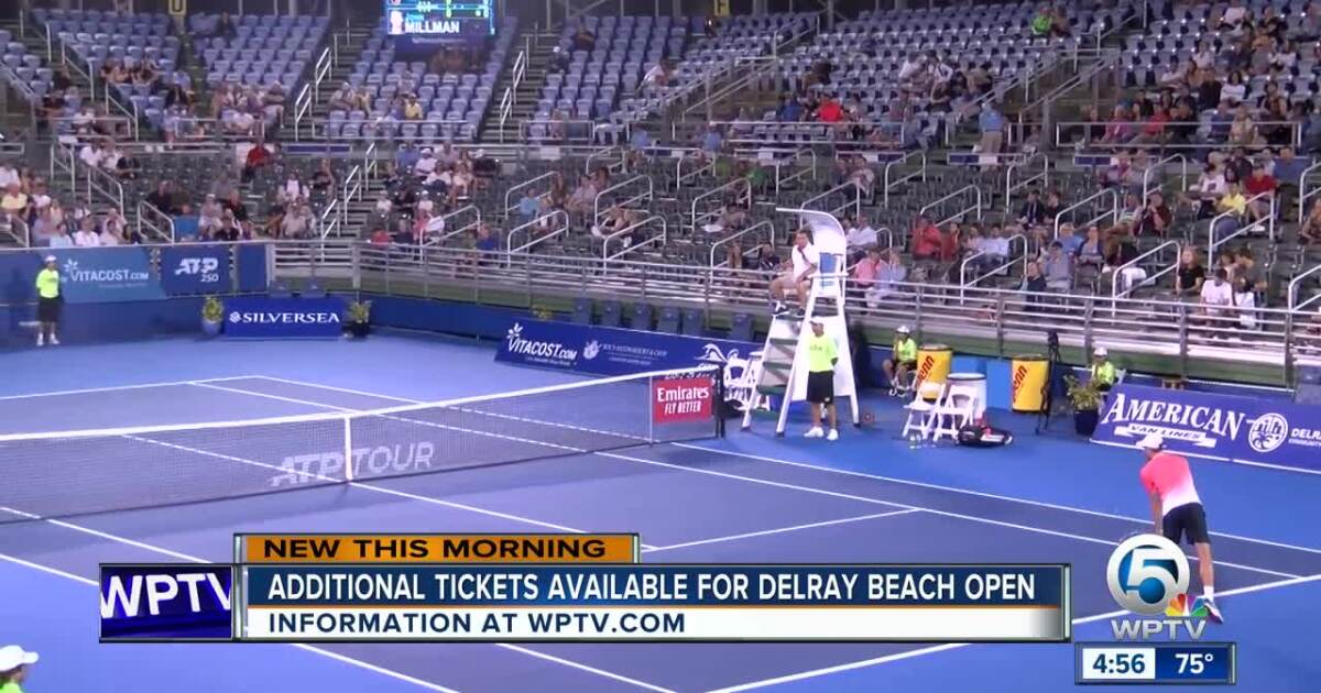 Delray Beach Open Adds Additional Seats For Tuesday S