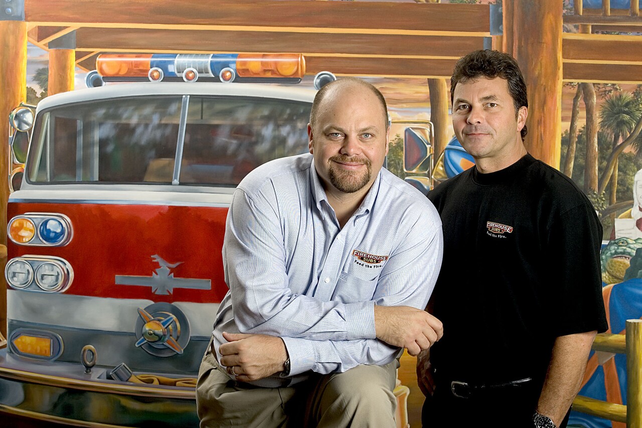Robin Sorensen and Chris Sorensen, founders of Firehouse Subs