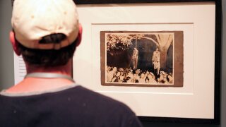 Lynching photo at museum