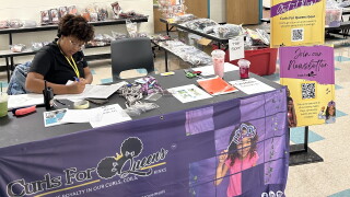 Founder Makayla Fedd at Curls for Queens event Sunday