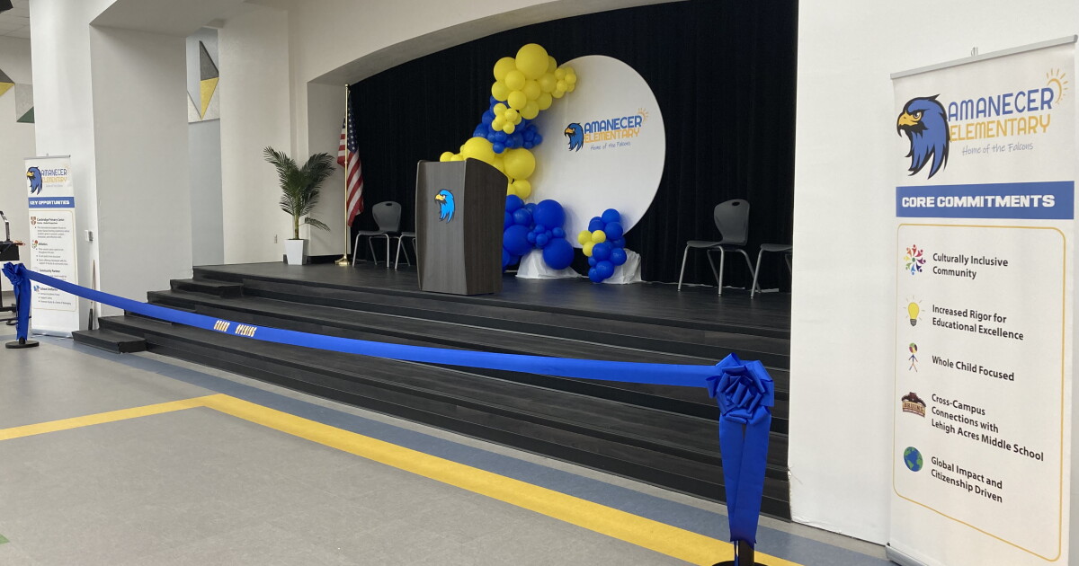 Amanecer Elementary School in Lehigh Acres opens before school starts