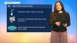 Cooler temperatures and increasing precipitation ahead