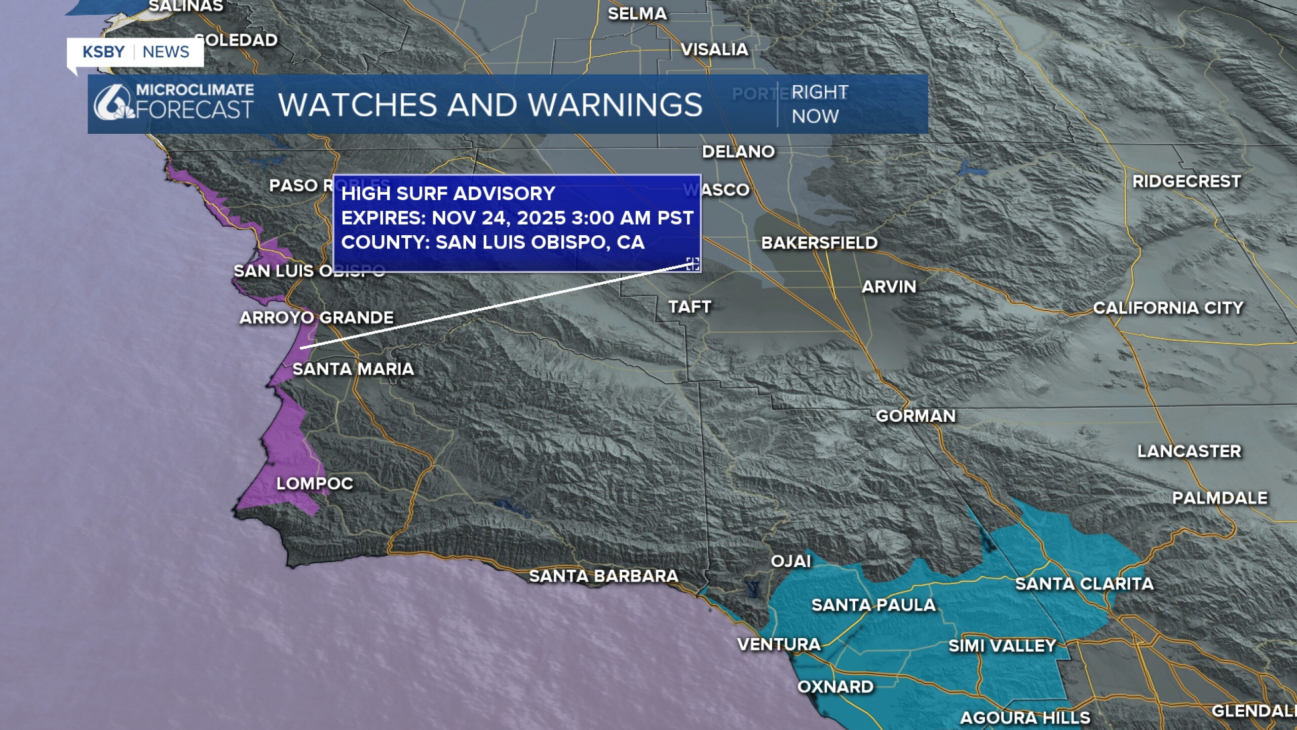 High pressure moves in for the weekend, warming temps, and clearing skies