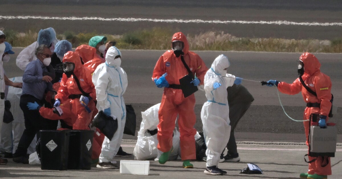 2 passengers test positive for hantavirus as a third shows symptoms after cruise ship evacuation