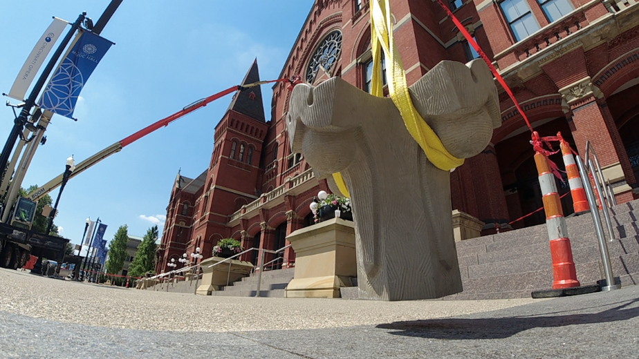 Flying Music Hall finials