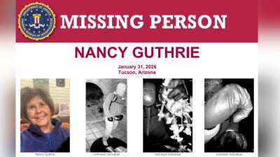 Images of Nancy Guthrie and the individual seen at her home before her disappearance.