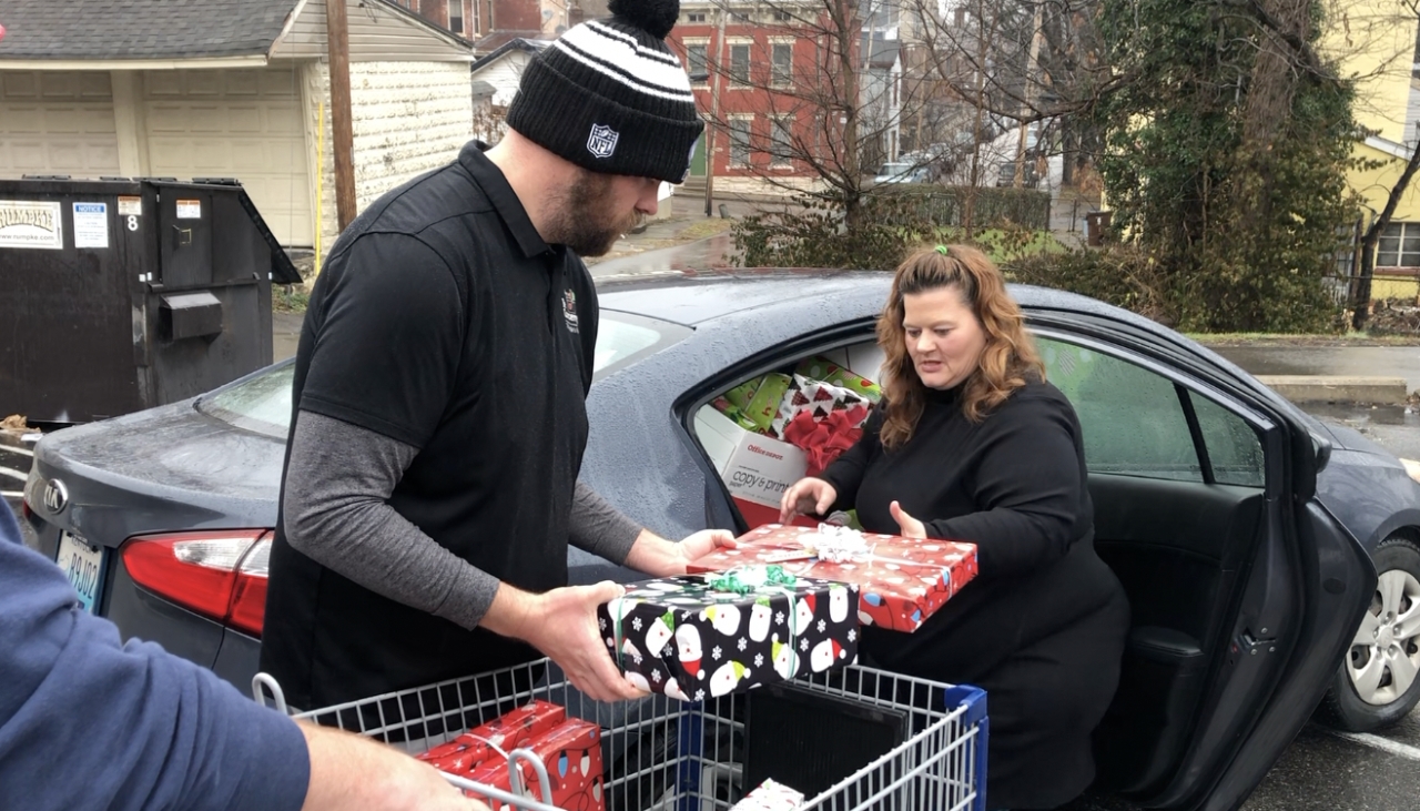 Loading a car at Be Concerned