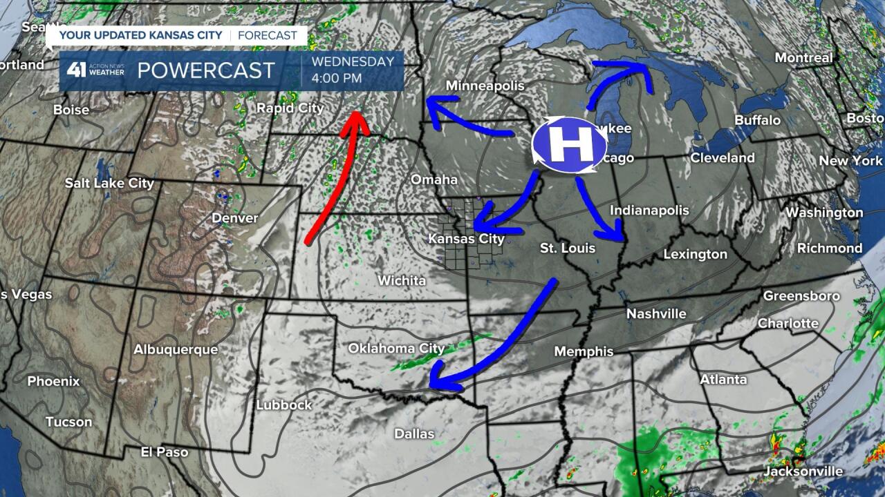 Surface Forecast Valid At 4 PM Today