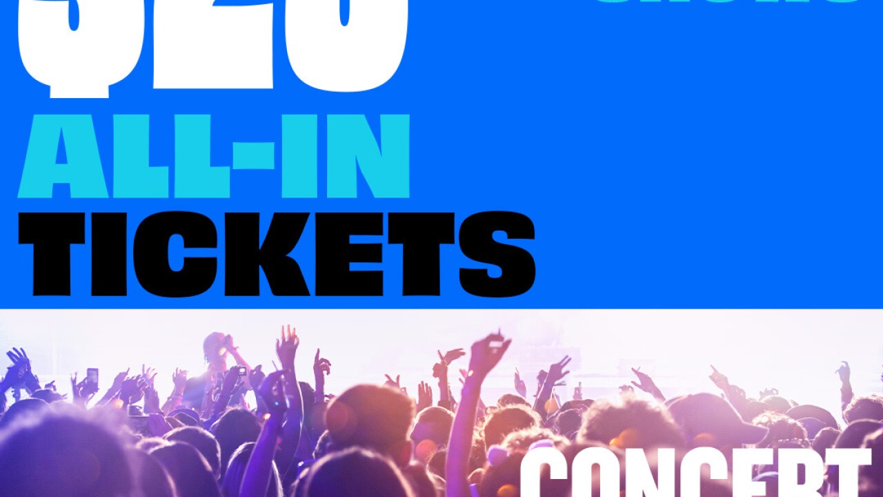 Live Nation bringing back 25 tickets for concert week
