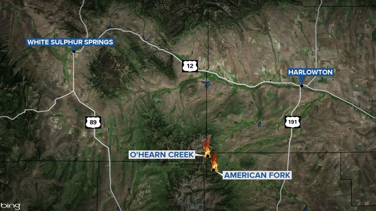 Two new wildfires burning in the northeast Crazy Mountains