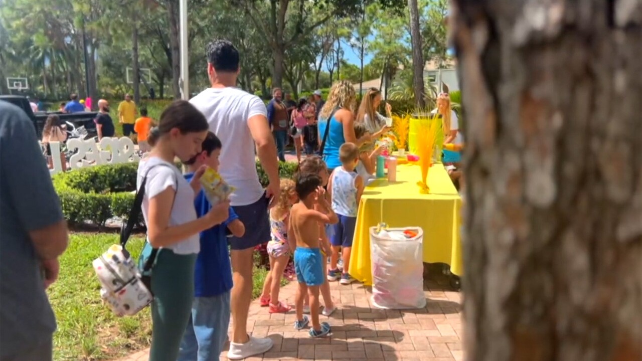 Sage's lemonade stand in Boynton Beach